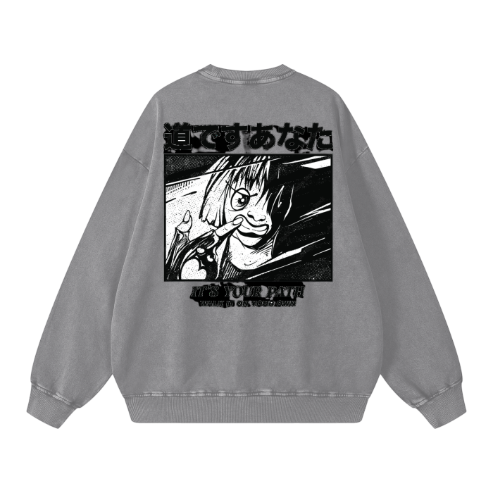 Acid Wash Oversize Sweatshirt - 360 GSM