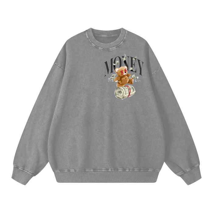 Acid Wash Oversize Sweatshirt - 360 GSM