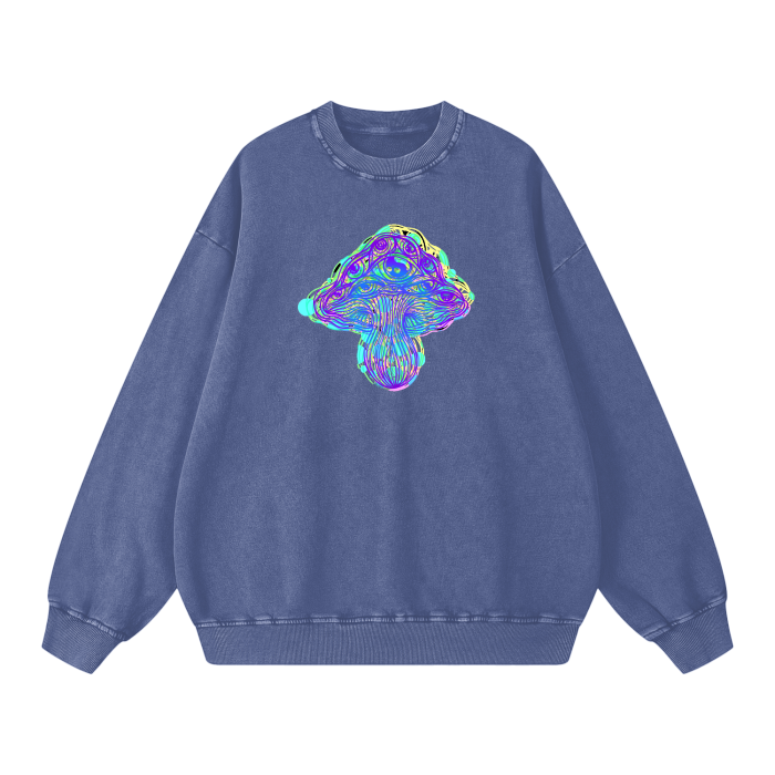 Acid Wash Oversize Sweatshirt - 360 GSM