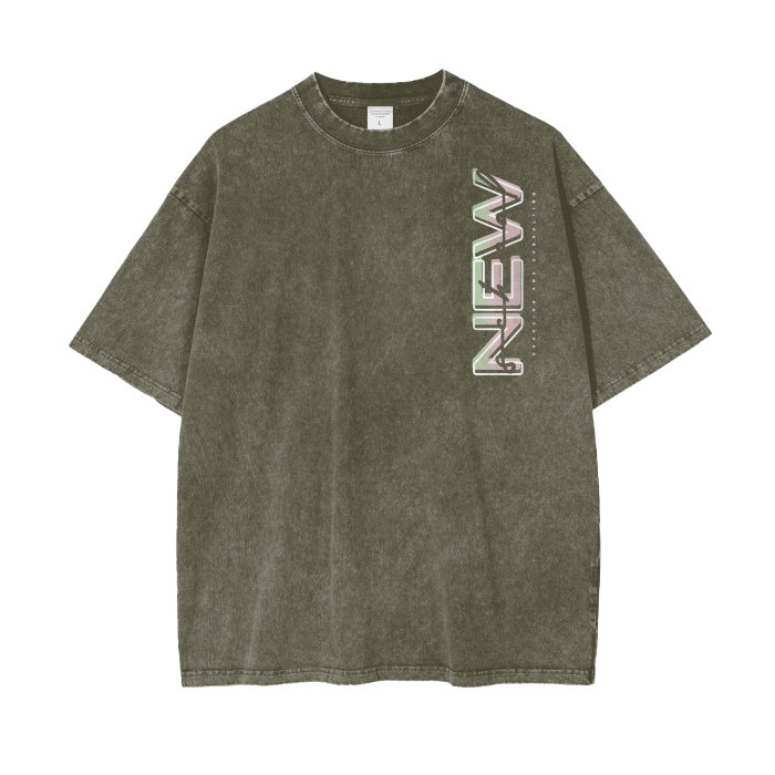 Acid Wash Oversize T-Shirt - 250 GSM