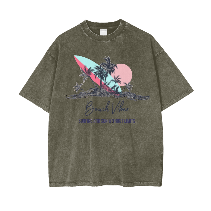 Acid Wash Oversize T-Shirt - 250 GSM