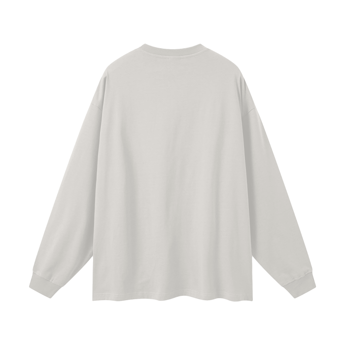 Streetwear Unisex 305G FOG 100% Cotton Long Sleeve Tee