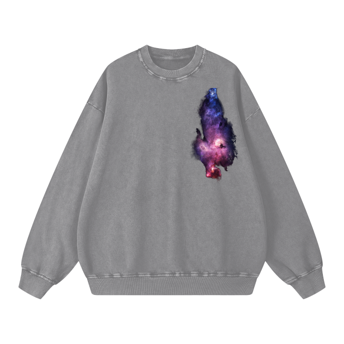 Acid Wash Oversize Sweatshirt - 360 GSM