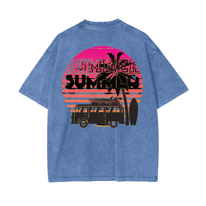 Acid Wash Oversize T-Shirt - 250 GSM