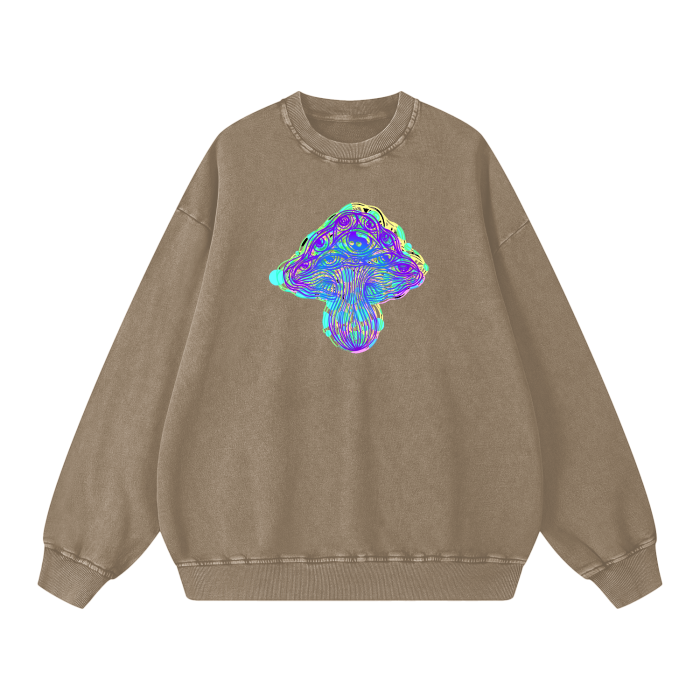 Acid Wash Oversize Sweatshirt - 360 GSM